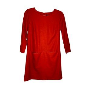 J. Crew Wool Red Shift Dress Size 00